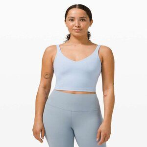 🌟 LULULEMON ALIGN BUILT IN BRA V-NECK TANK CROP TOP NWOT 🌟